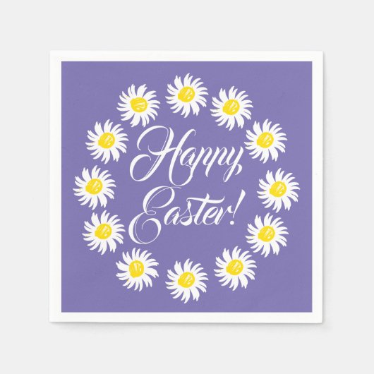 Happy Oaster periwinkle Drehbuch niedlich zaghaft  Serviette (Vorderseite)