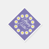 Happy Oaster periwinkle Drehbuch niedlich zaghaft  Serviette (Ecke)