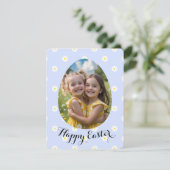 Happy Oaster Personalisiert Foto Feiertagskarte (Stehend Vorderseite)