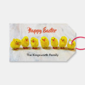 Happy Oaster personalisiert Geschenkanhänger (Vorderseite (Horizontal))