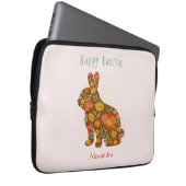 Happy Oaster Personalisiert Gold Pink Brown Laptopschutzhülle (Vorne Rechts)