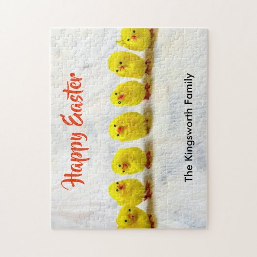 Happy Oaster personalisiert Puzzle (Vertikal)