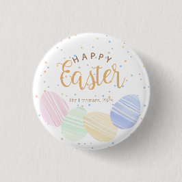 Happy Oaster Personalisiert Watercolor Eggs Button