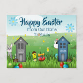 Happy Oaster Personalisiert Zuhause Postkarte (Vorderseite)