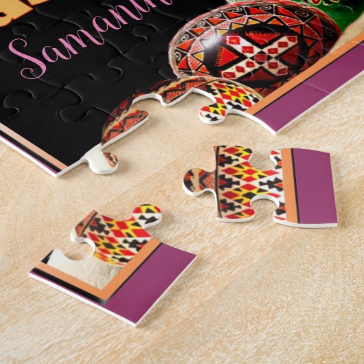 Happy Oaster personalisierter Boxer-Puzzle Puzzle (Seite)