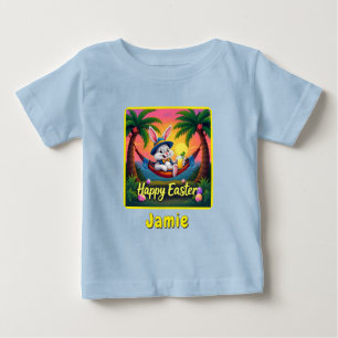 Happy Oaster Persönlicher Name Baby T-shirt