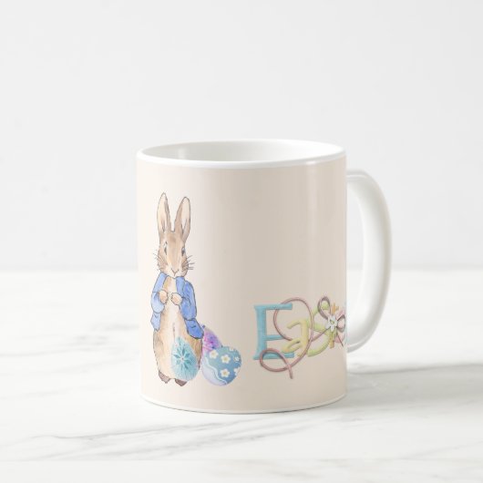Happy Oaster Peter der Osterhase Kaffeetasse (VorderseiteRechts)