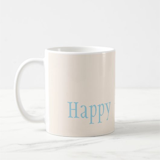 Happy Oaster Peter der Osterhase Kaffeetasse (Links)