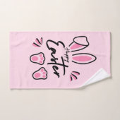 Happy Oaster (pink) Badhandtuch Set (Handtuch)