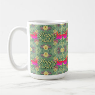 Happy Oaster Pink Bunnies Tasse