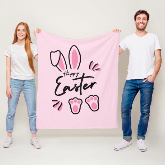 Happy Oaster (pink) Fleecedecke (Beispiel)