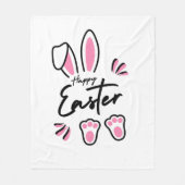 Happy Oaster (pink) Fleecedecke (Vorderseite)