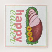 Happy Oaster Pink Glazed Sliced Ham Platter Puzzle (Horizontal)