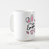 Happy Oaster (pink) Kaffeetasse (Vorderseite Links)