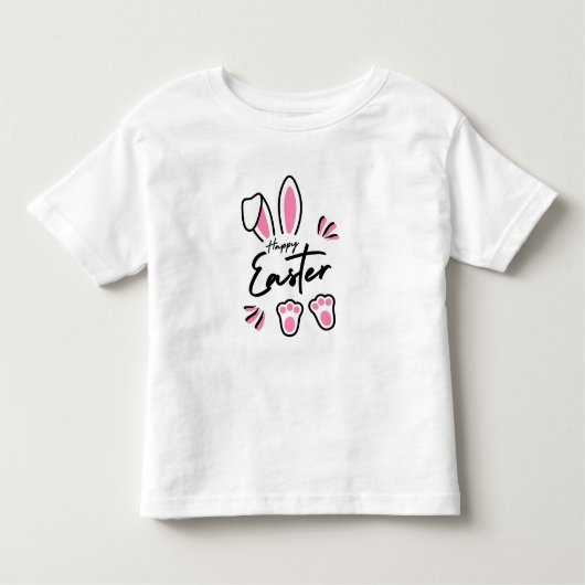 Happy Oaster (pink) Kleinkind T-shirt (Vorderseite)