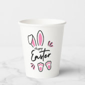 Happy Oaster (pink) Pappbecher (Vorderseite)