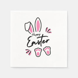 Happy Oaster (pink) Serviette