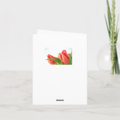 Happy Oaster Pink Tulips Karte (Rückseite)