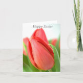 Happy Oaster Pink Tulips Karte (Vorderseite)