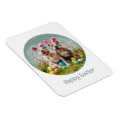 Happy Oaster Pit Bull Hunde Magnet (Rechte Seite)