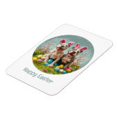 Happy Oaster Pit Bull Hunde Magnet (Linke Seite)