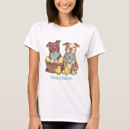Happy Oaster Pit Bull Hunde T-Shirt