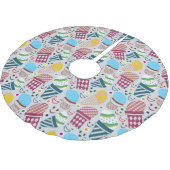 Happy Oaster Polyester Weihnachtsbaumdecke (Schrägansicht)