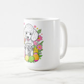 Happy Oaster Poodle Kaffeetasse (VorderseiteRechts)