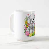 Happy Oaster Poodle Kaffeetasse (Vorderseite Links)