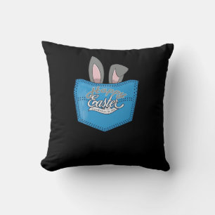 Happy Oaster Pop Peeking Bunny Kissen