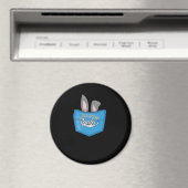 Happy Oaster Pop Peeking Bunny Magnet (In Situ (Geschirrspüler))
