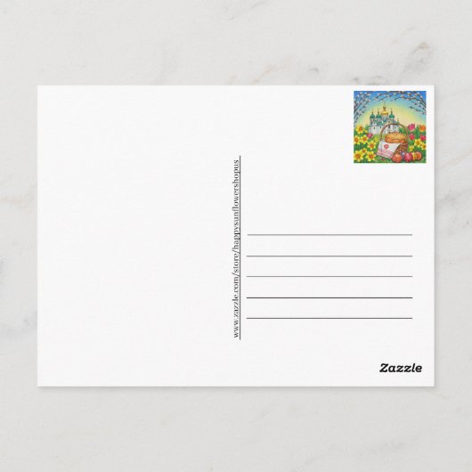 Happy Oaster Postcard Postkarte (Rückseite)