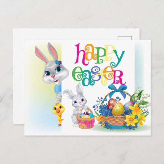 Happy Oaster Postcard Postkarte (Vorne/Hinten)
