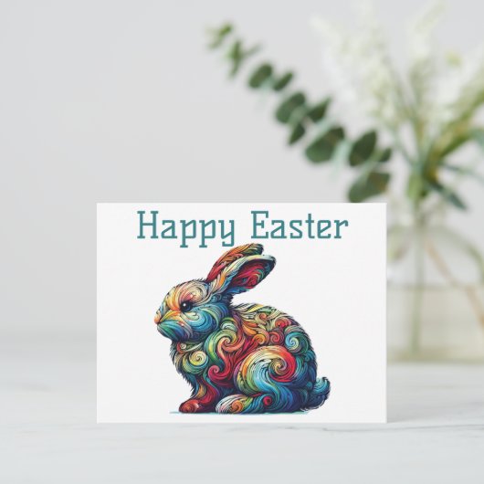 Happy Oaster Postcard Postkarte (Stehend Vorderseite)