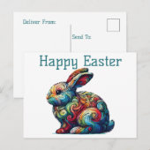 Happy Oaster Postcard Postkarte (Vorne/Hinten)