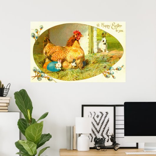 Happy Oaster Poster (Heimbüro)