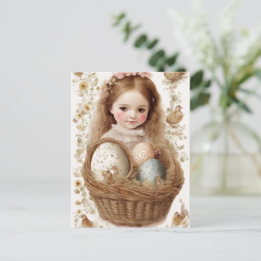 Happy Oaster Postkarte (Stehend Vorderseite)