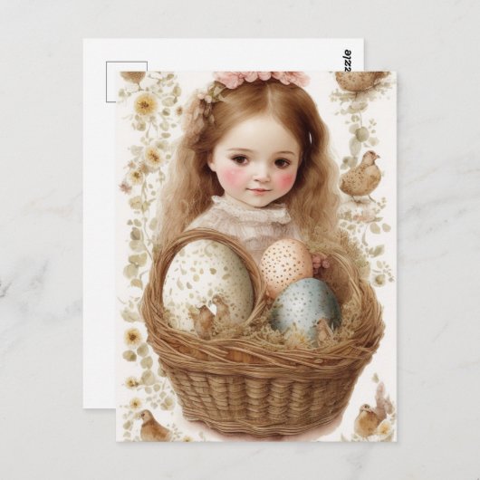 Happy Oaster Postkarte (Vorne/Hinten)