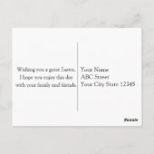 Happy Oaster Postkarte (Rückseite)