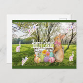 Happy Oaster Postkarte (Vorne/Hinten)