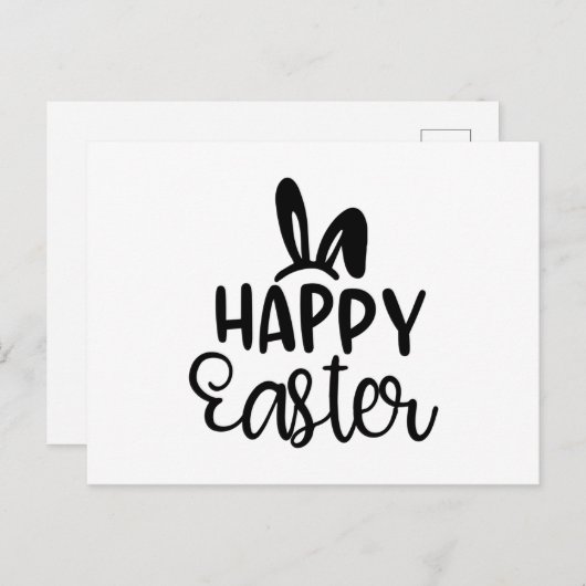 Happy Oaster Postkarte (Vorne/Hinten)