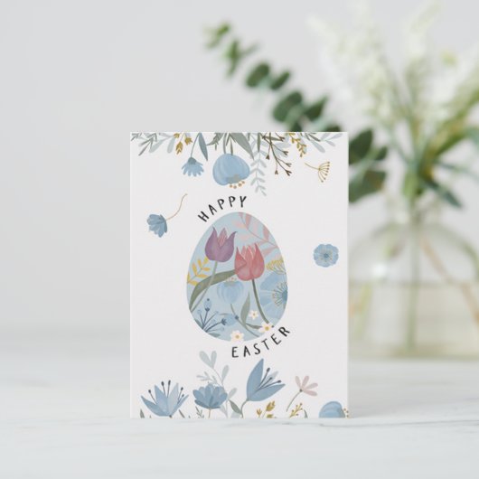 Happy Oaster Postkarte (Stehend Vorderseite)