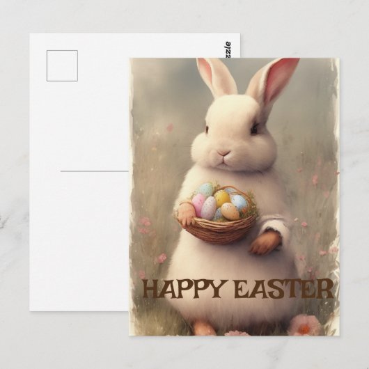 Happy Oaster Postkarte (Vorne/Hinten)