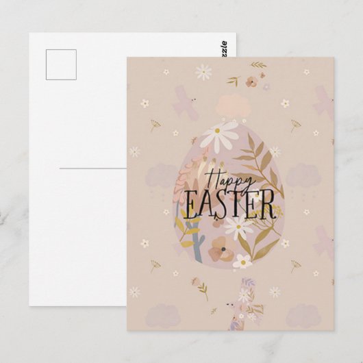 Happy Oaster Postkarte (Vorne/Hinten)