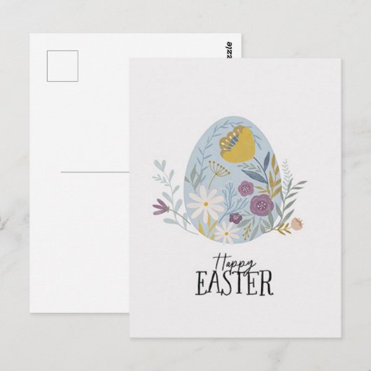 Happy Oaster Postkarte (Vorne/Hinten)