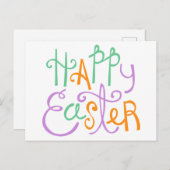 Happy Oaster Postkarte (Vorne/Hinten)