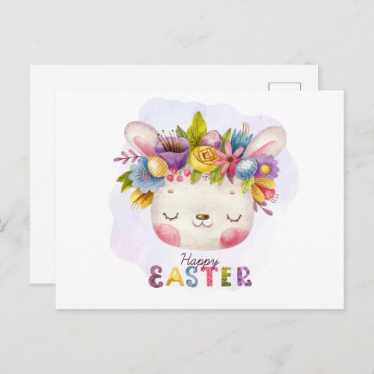 Happy Oaster Postkarte (Vorne/Hinten)