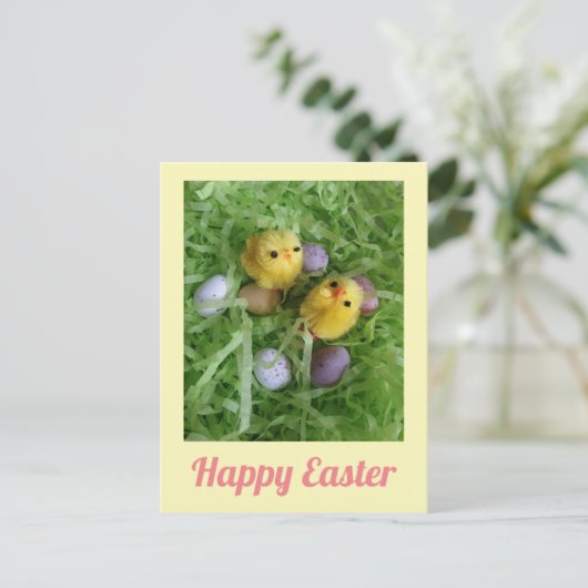 Happy Oaster Postkarte (Stehend Vorderseite)