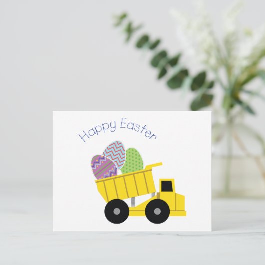 Happy Oaster Postkarte (Stehend Vorderseite)