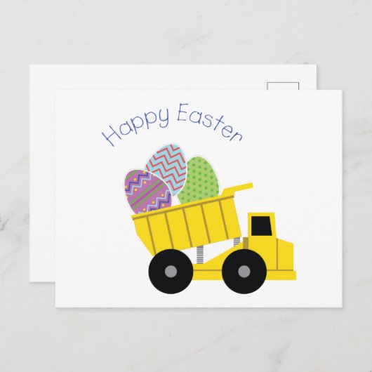 Happy Oaster Postkarte (Vorne/Hinten)